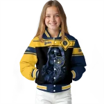 personalized milwaukee brewers reaper hands navy blue black varsity jacket best selling
