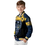 personalized milwaukee brewers reaper hands navy blue black varsity jacket best selling
