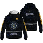 personalized milwaukee brewers shards cluster navy blue windbreaker jacket best selling