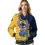 personalized milwaukee brewers stitch laughing navy blue varsity jacket best selling