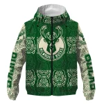 personalized milwaukee bucks cat eyes green windbreaker jacket best selling