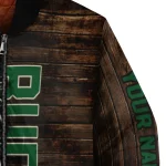 personalized milwaukee bucks flag wood brown bomber jacket best selling