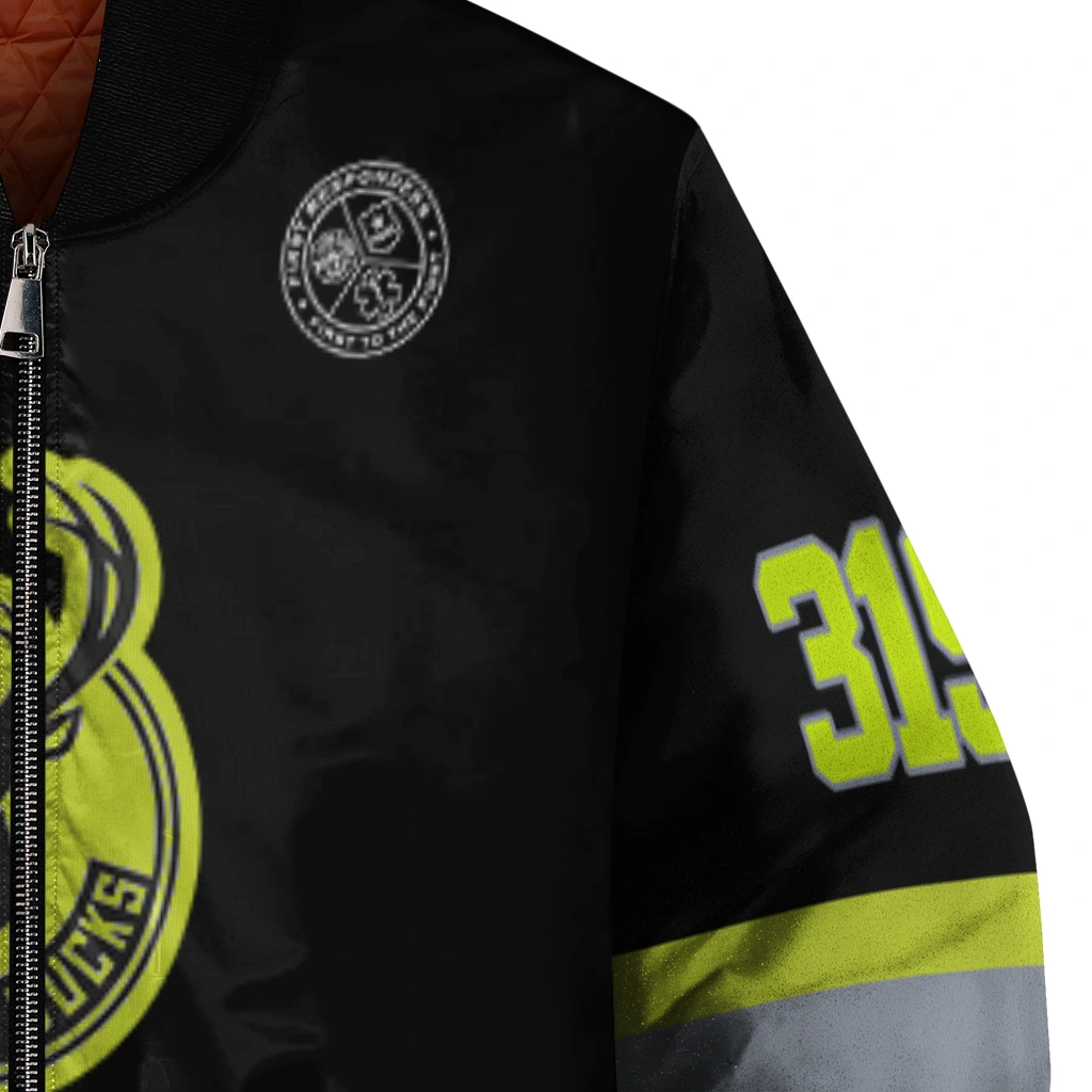 personalized milwaukee bucks heartbeat accent black green bomber jacket premium grade personalized milwaukee bucks heartbeat accent black green bomber jacket premium grade