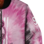 personalized milwaukee bucks pink tie dye pink bomber jacket best selling