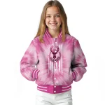 personalized milwaukee bucks pink tie dye pink varsity jacket best selling