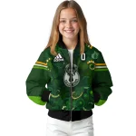 personalized milwaukee bucks shamrock vortex green bomber jacket best selling