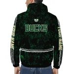 personalized milwaukee bucks shards cluster green windbreaker jacket best selling