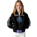personalized minnesota timberwolves american flag skull black bomber jacket best selling