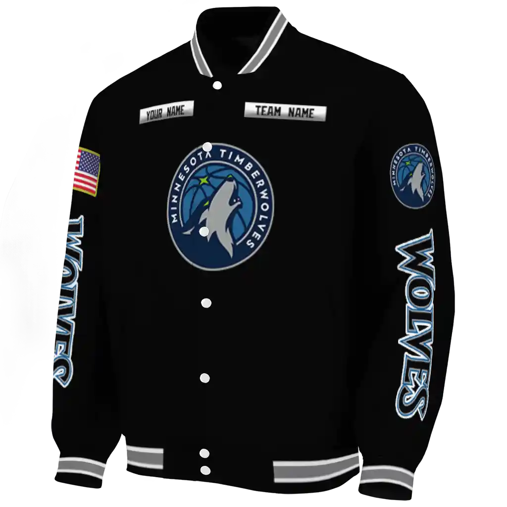 personalized minnesota timberwolves american flag skull black varsity jacket best selling personalized minnesota timberwolves american flag skull black varsity jacket best selling