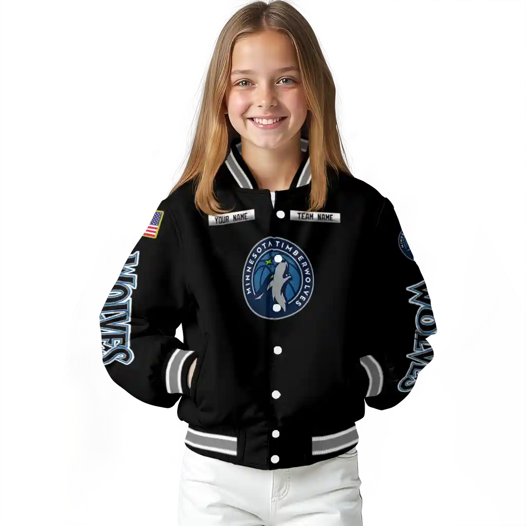 personalized minnesota timberwolves american flag skull black varsity jacket top rated personalized minnesota timberwolves american flag skull black varsity jacket top rated