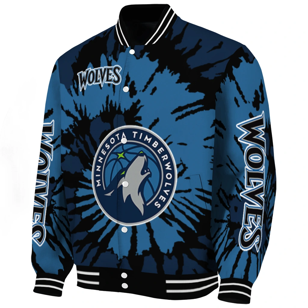 personalized minnesota timberwolves burst splatter midnight blue varsity jacket best selling personalized minnesota timberwolves burst splatter midnight blue varsity jacket best selling