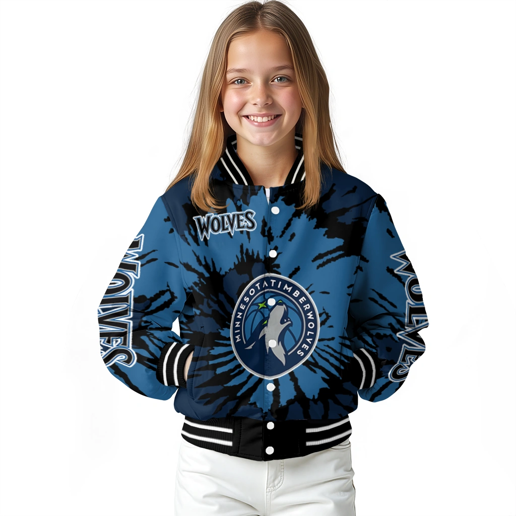 personalized minnesota timberwolves burst splatter midnight blue varsity jacket top rated personalized minnesota timberwolves burst splatter midnight blue varsity jacket top rated
