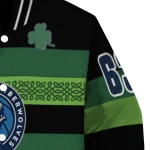 personalized minnesota timberwolves clover green lines green black varsity jacket best selling
