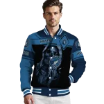 personalized minnesota timberwolves reaper hands midnight blue black varsity jacket best selling
