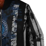 personalized minnesota timberwolves star stripes midnight blue black bomber jacket best selling