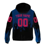 personalized minnesota twins flame trim navy black windbreaker jacket best selling