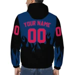 personalized minnesota twins flame trim navy black windbreaker jacket best selling