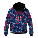 personalized minnesota twins shark art navy windbreaker jacket best selling