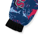 personalized minnesota twins shark art navy windbreaker jacket best selling