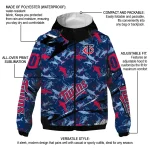 personalized minnesota twins shark art navy windbreaker jacket best selling