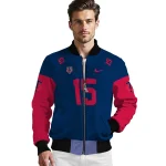 personalized minnesota twins team patch navy bomber jacket best selling