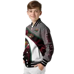 personalized minnesota wild electric flash red varsity jacket best selling