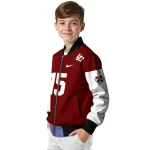 personalized mississippi state bulldogs team patch maroon bomber jacket best selling