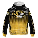 personalized missouri tigers pattern layers black windbreaker jacket best selling