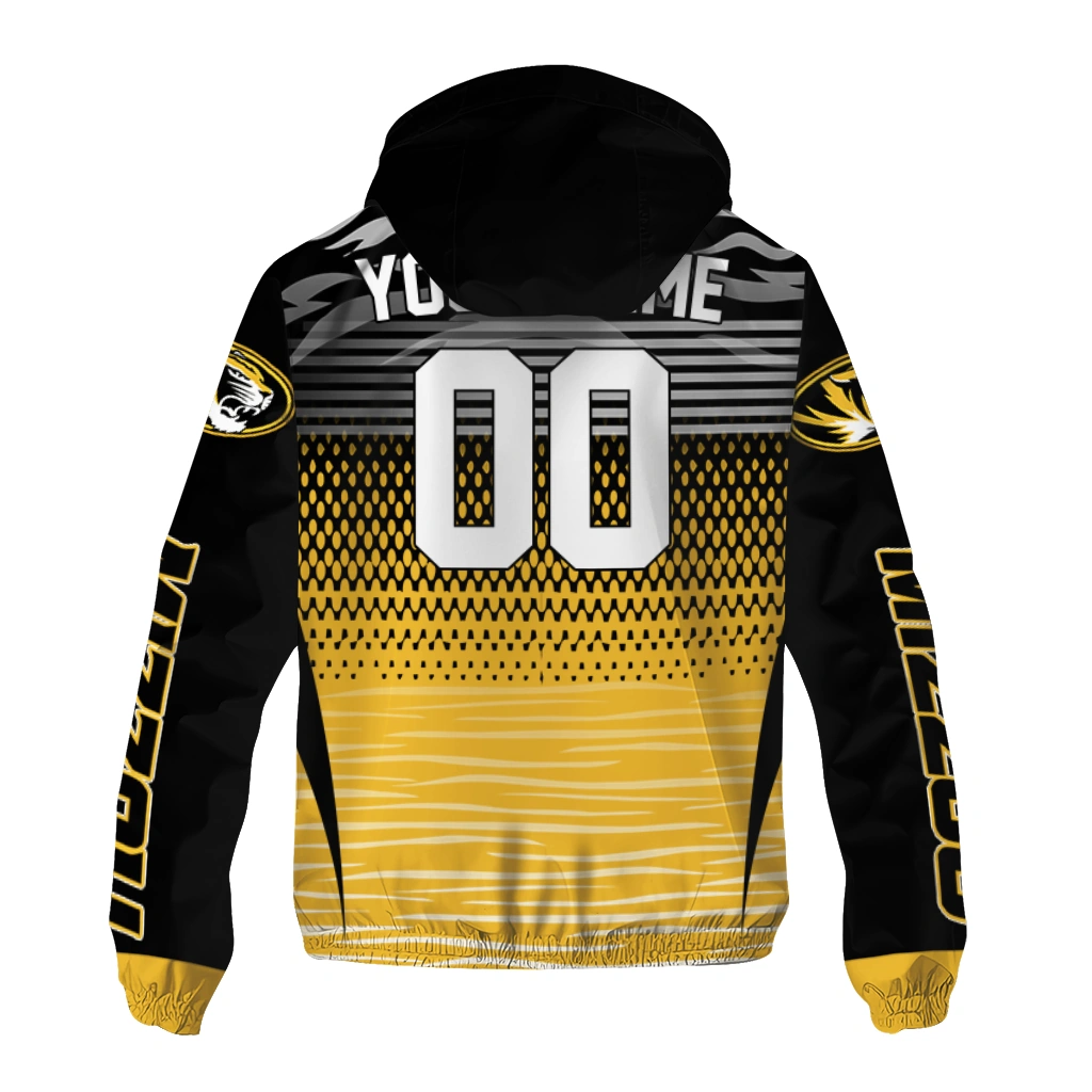 personalized missouri tigers pattern layers black windbreaker jacket fashion forward personalized missouri tigers pattern layers black windbreaker jacket fashion forward