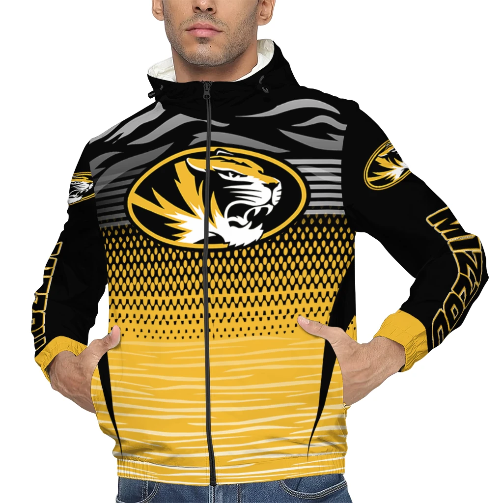 personalized missouri tigers pattern layers black windbreaker jacket top rated personalized missouri tigers pattern layers black windbreaker jacket top rated