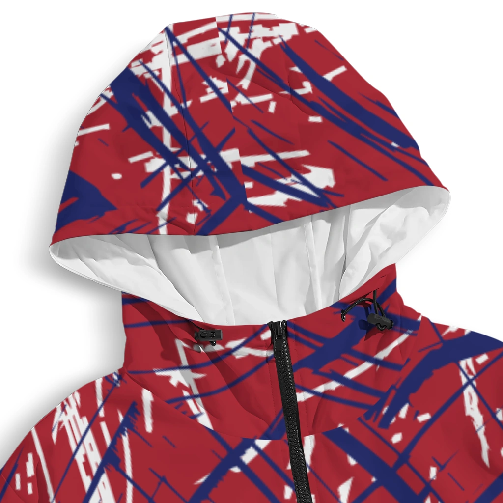 personalized montreal canadiens brushstroke pattern red windbreaker jacket premium grade personalized montreal canadiens brushstroke pattern red windbreaker jacket premium grade