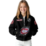 personalized montreal canadiens claw cut black bomber jacket best selling
