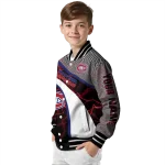 personalized montreal canadiens electric flash red varsity jacket best selling