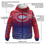 personalized montreal canadiens pattern layers red windbreaker jacket best selling