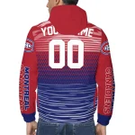 personalized montreal canadiens pattern layers red windbreaker jacket best selling