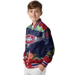 personalized montreal canadiens spongebob playtime red blue varsity jacket best selling