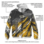 personalized nashville predators claw mesh gold gray windbreaker jacket best selling