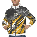 personalized nashville predators claw mesh gold gray windbreaker jacket best selling