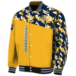 personalized nashville predators flag scratch effect gold varsity jacket best selling