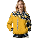 personalized nashville predators flag scratch effect gold varsity jacket best selling