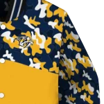personalized nashville predators flag scratch effect gold varsity jacket best selling