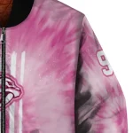 personalized nashville predators pink tie dye pink bomber jacket best selling