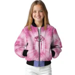 personalized nashville predators pink tie dye pink bomber jacket best selling