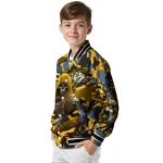 personalized nashville predators skull horde gold varsity jacket best selling