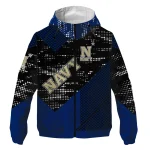 personalized navy midshipmen arrow matrix blue black windbreaker jacket best selling