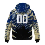 personalized navy midshipmen brick motion blue black windbreaker jacket best selling