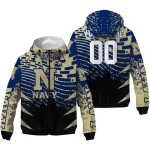 personalized navy midshipmen brick motion blue black windbreaker jacket best selling