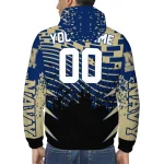 personalized navy midshipmen brick motion blue black windbreaker jacket best selling