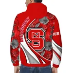 personalized nc state wolfpack blossoms helmet red windbreaker jacket best selling