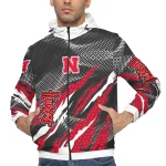 personalized nebraska cornhuskers claw mesh red gray windbreaker jacket best selling